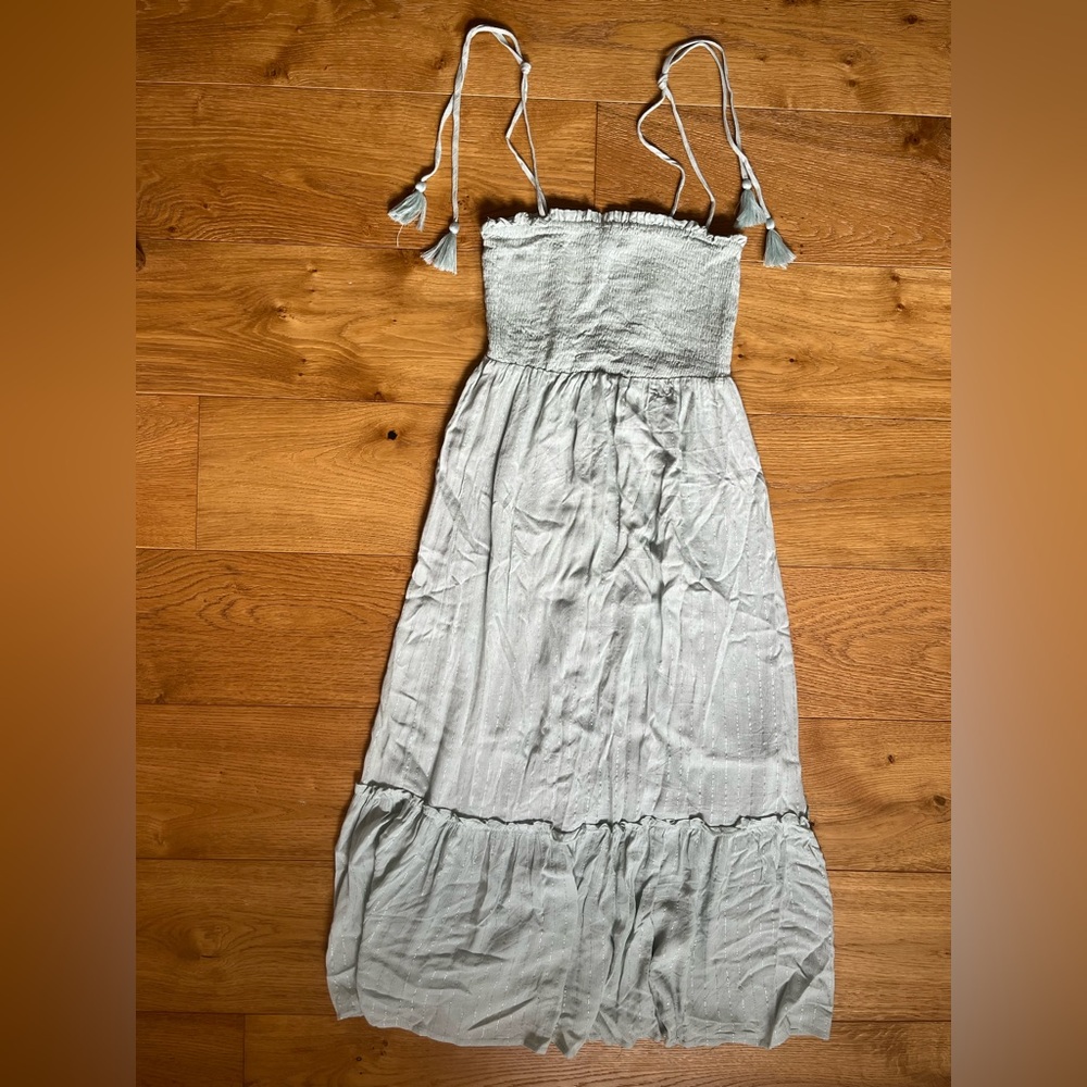 Lush Sage Pleated Sundress